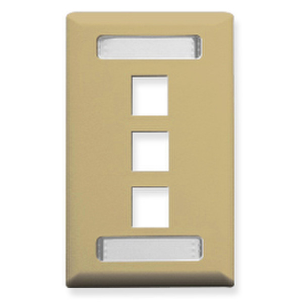 ICC IC107S03IV Ivory switch plate/outlet cover