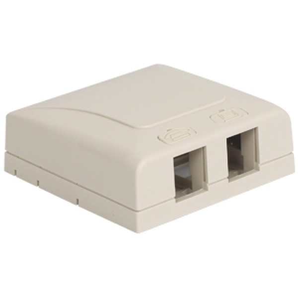 ICC IC108SB2WH White outlet box