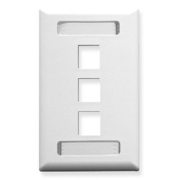 ICC IC107S03WH White switch plate/outlet cover