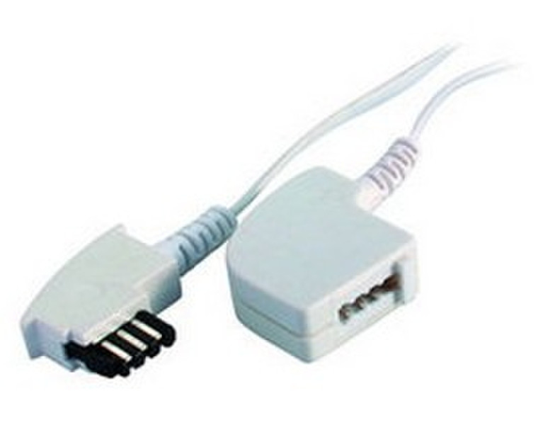 S-Conn 10m TAE-F 10м Белый телефонный кабель