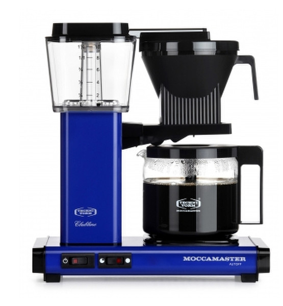 Moccamaster KBG 741 AO freestanding Drip coffee maker 1.25L 10cups Black,Blue,Transparent