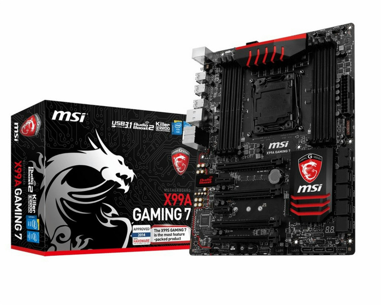 MSI X99A GAMING 7 Intel X99 LGA 2011-v3 ATX motherboard