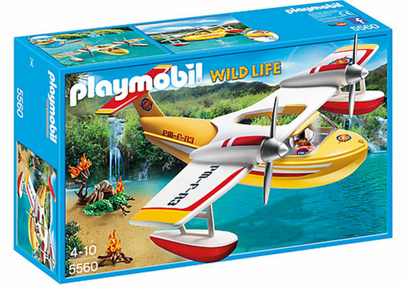Playmobil Wild Life Firefighting Seaplane 1шт фигурка для конструкторов