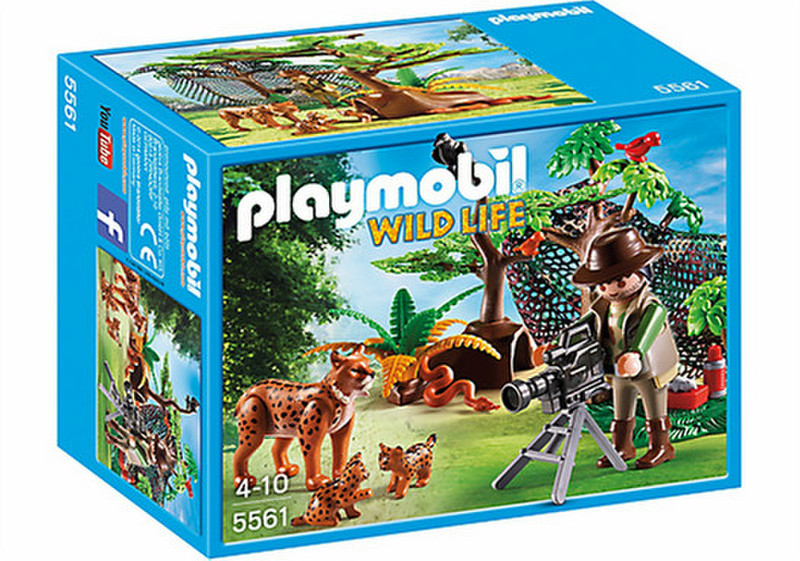 Playmobil Wild Life Lynx Family with Cameraman