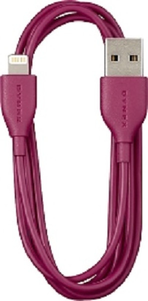 Dynex DX-1A5 0.9м USB A Lightning Красный кабель USB