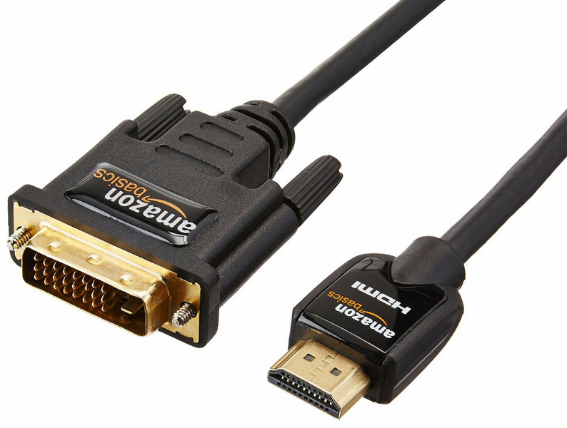 AmazonBasics HDMI/DVI-D, 3m 3m HDMI DVI-D Schwarz
