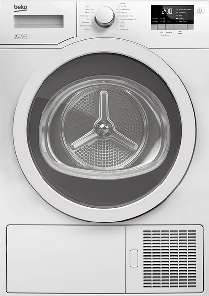 Beko DPY7405 GXH B3 freestanding Front-load 7kg A++ White tumble dryer