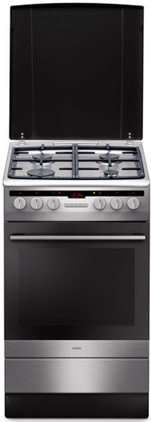 Amica SHM 5764A X Freestanding Gas hob A Black,Stainless steel