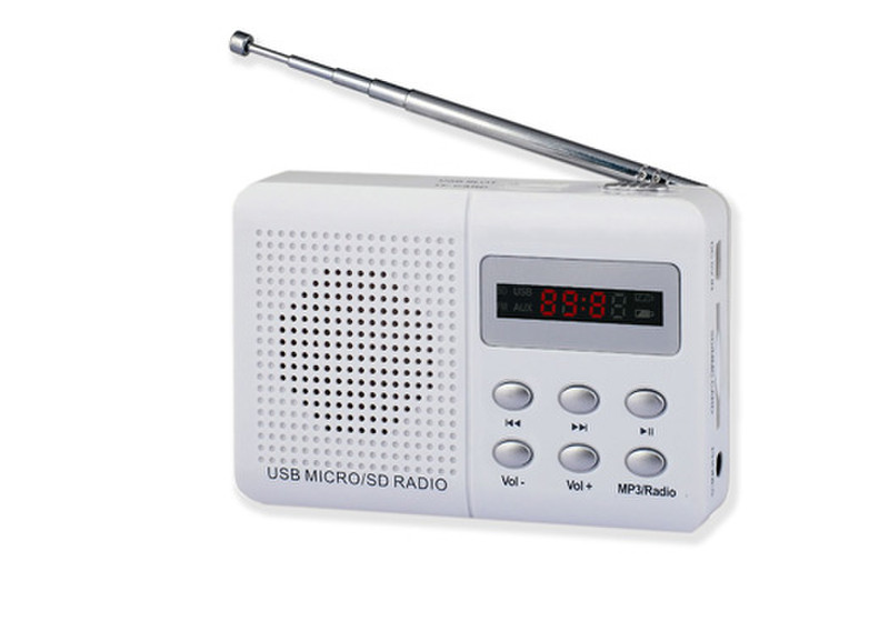 Mpman RPS500PLL Портативный Белый радиоприемник