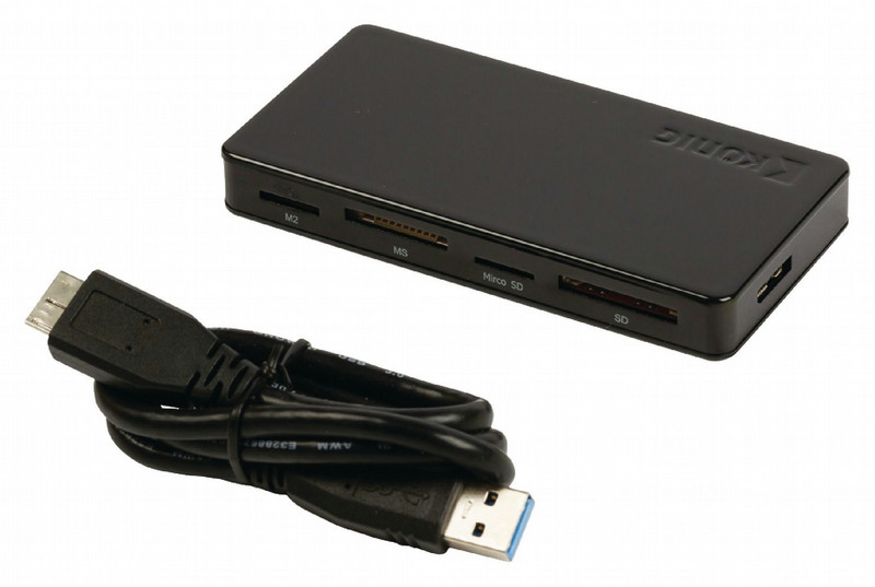 König CSU3ACR200BL USB 3.0 (3.1 Gen 1) Type-A Schwarz Kartenleser