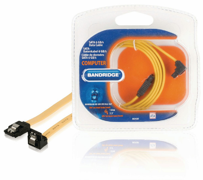 Bandridge 1m SATA 1m SATA 7-pin SATA 7-pin Yellow SATA cable