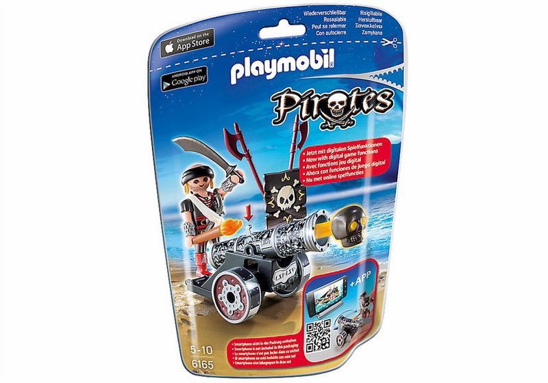 Playmobil Pirates Black Interactive Cannon with Raider