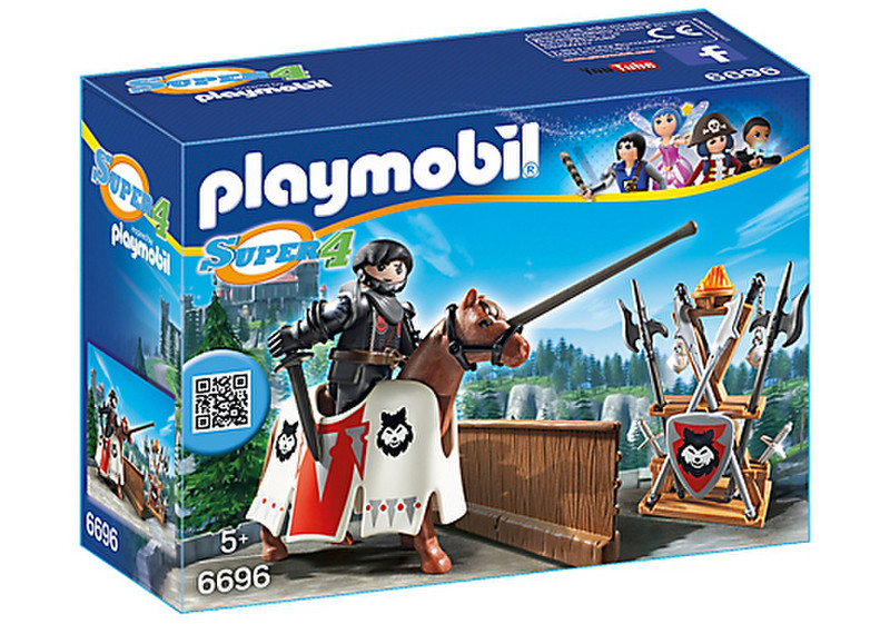 Playmobil Super 4 Jousting Rypan, Guardian of the Black Baron