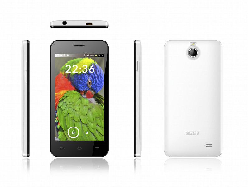 iGET STAR X45 4GB Schwarz, Weiß Smartphone