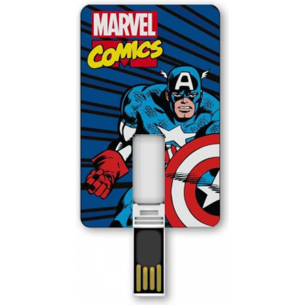 Mobility Lab Marvel Captain America 8ГБ USB 2.0 Type-A Разноцветный USB флеш накопитель