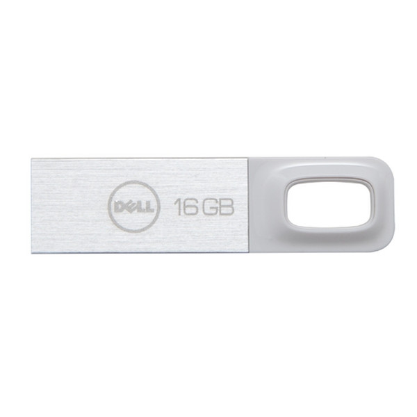 DELL A8200971 16ГБ USB 2.0 Металлический, Белый USB флеш накопитель