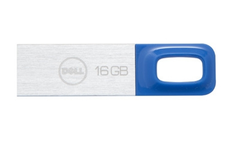 DELL A8200968 16ГБ USB 2.0 Type-A Синий, Металлический USB флеш накопитель