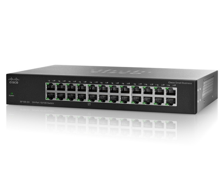 Cisco Small Business 110 Неуправляемый L2 Fast Ethernet (10/100) Черный