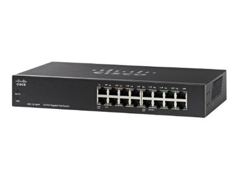 Cisco Small Business 110 Неуправляемый L2 Gigabit Ethernet (10/100/1000) Power over Ethernet (PoE) Черный