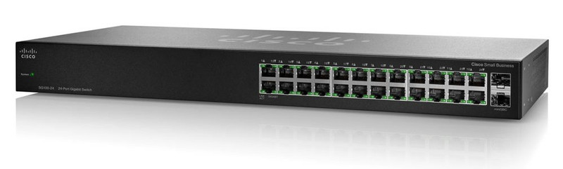 Cisco Small Business 110 Неуправляемый L2 Gigabit Ethernet (10/100/1000) 1U Черный