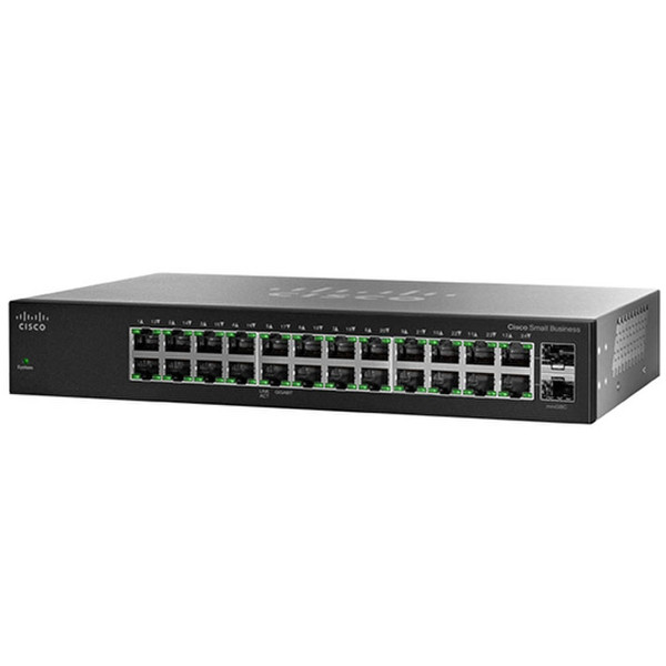 Cisco Small Business 112 Неуправляемый L2 Gigabit Ethernet (10/100/1000) Черный