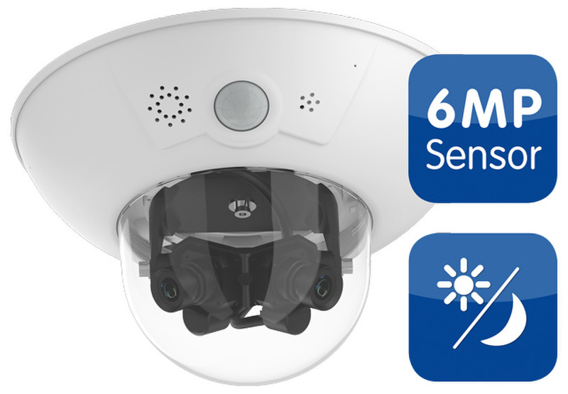 Mobotix D15Di-Sec-DNight IP security camera В помещении и на открытом воздухе Dome Белый