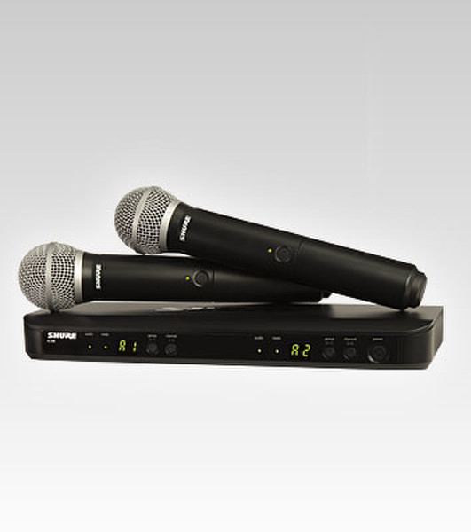 Shure BLX288/PG58 Stage/performance microphone Беспроводной Черный