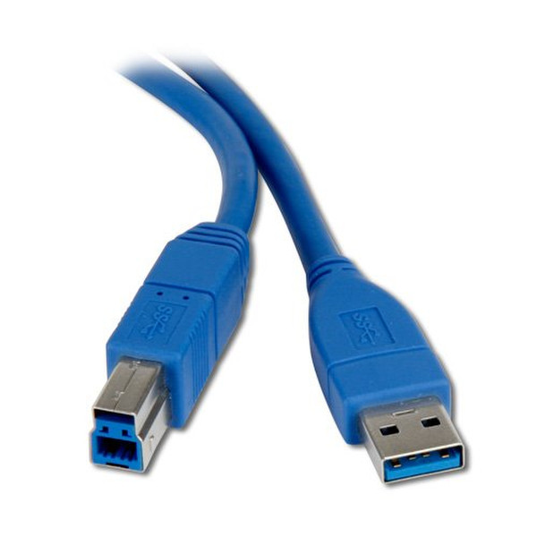 Connectland USB-V3-AB-0.8M 0.8м USB A USB B Синий кабель USB