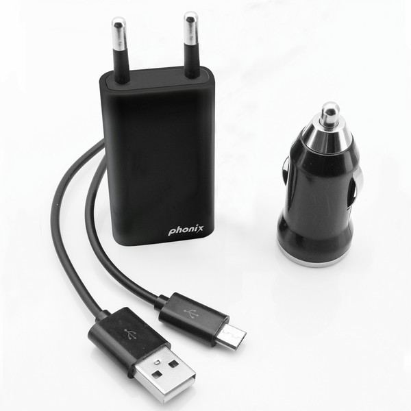 Phonix MICR1KIT Auto,Indoor Black mobile device charger