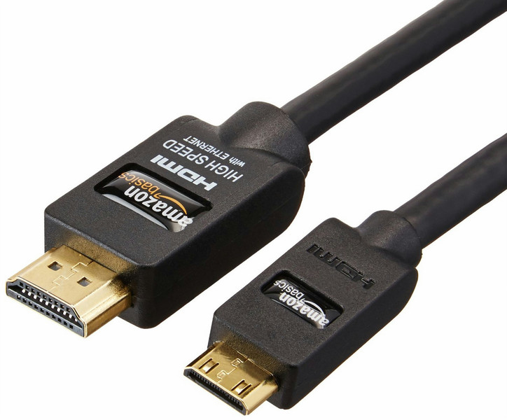 AmazonBasics HDMI/mini HDMI, 2m 2m HDMI Mini-HDMI Schwarz