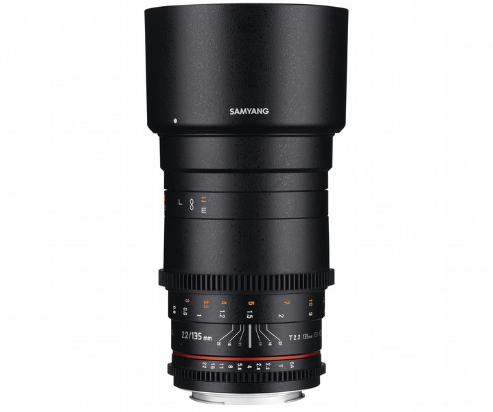 Samyang 135MM T2.2 VDSLR Nikon F SLR Telephoto lens Черный