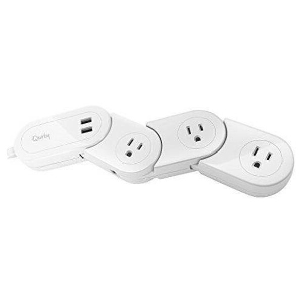 Quirky Pivot Power 4AC outlet(s) White surge protector