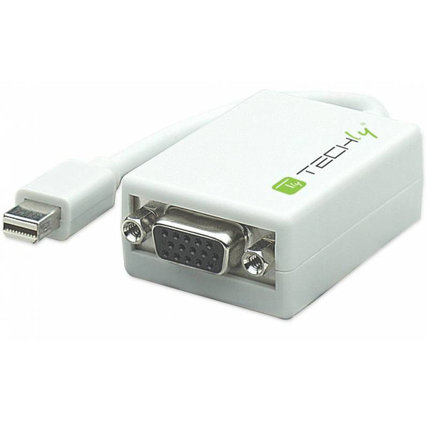 Techly 0.15m Mini DisplayPort 1.1 - VGA M/F 0.15м Mini DisplayPort VGA (D-Sub) Белый