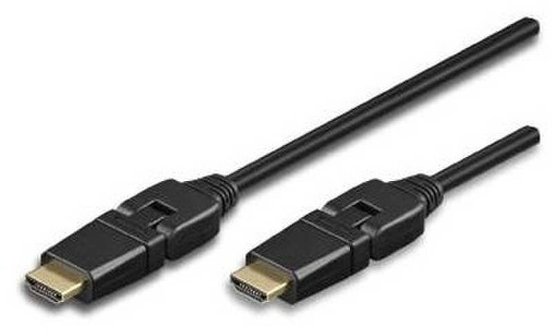 Techly 2.0m HDMI 2.0 A M/M 2m HDMI HDMI Schwarz