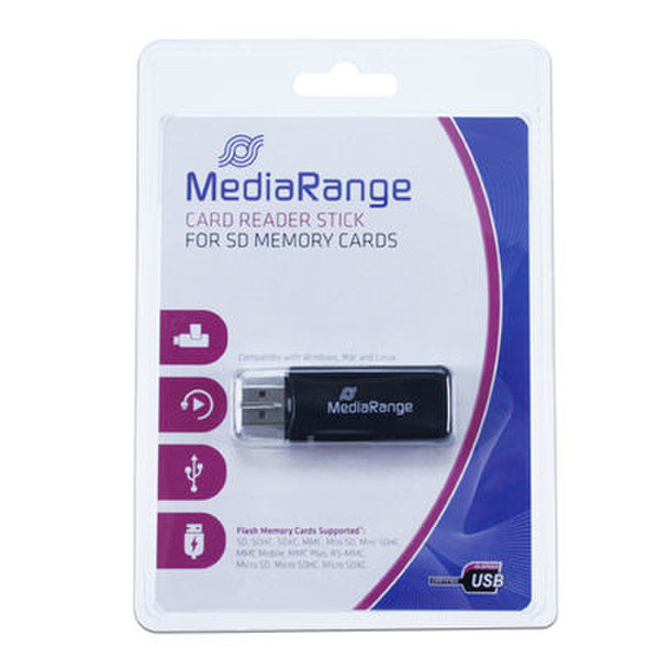 MediaRange MRCS506 USB 2.0 Черный устройство для чтения карт флэш-памяти