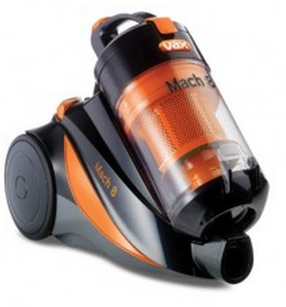 VAX C88-M8-B Cylinder vacuum cleaner 1.6L 1300W Black,Orange