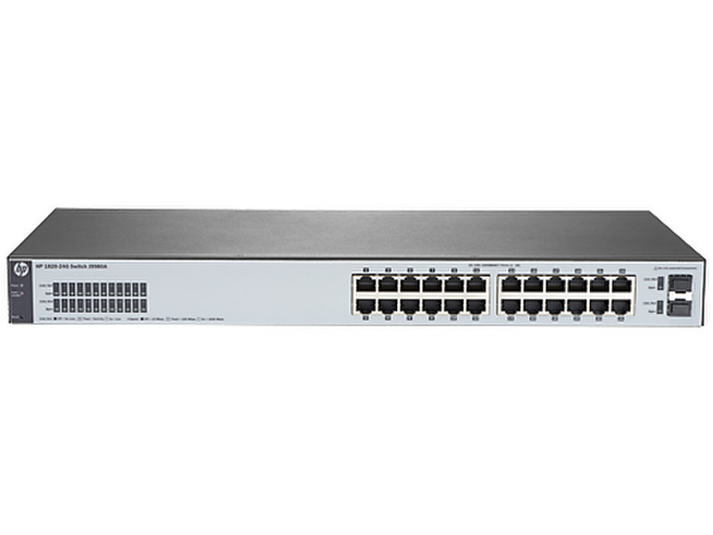 HP 1820-24G Управляемый L2 Gigabit Ethernet (10/100/1000) 1U Серый