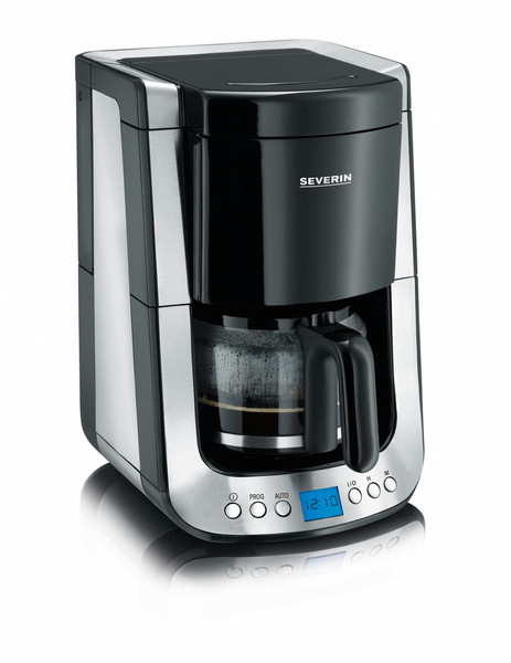 Severin Supreme Drip coffee maker 10cups Black,Stainless steel