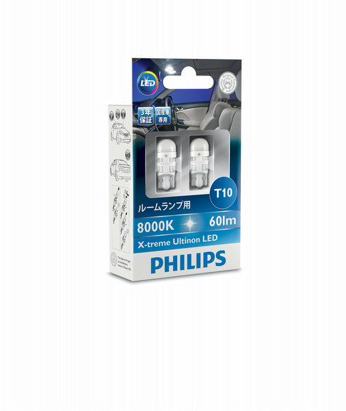 Philips X-treme Ultinon LED 127968000KX2 T10 LED W 2.1 x D 9.5 60лм лампа для автомобилей