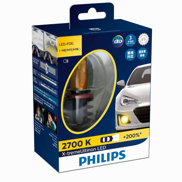 Philips X-treme Ultinon LED car fog light bulb 12793UNIX2