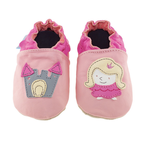 Jack & Lily Angel Girl Slippers Leather Pink