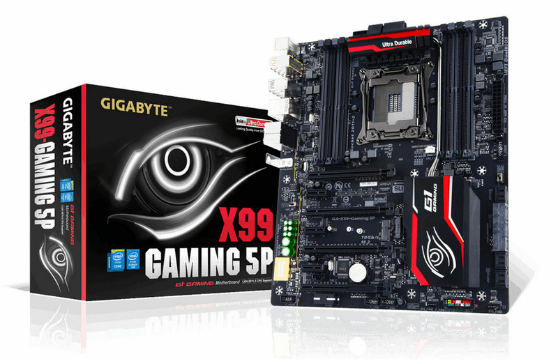 Gigabyte GA-X99-Gaming 5P Intel® X99 Express Chipset LGA 2011-v3 Extended ATX motherboard