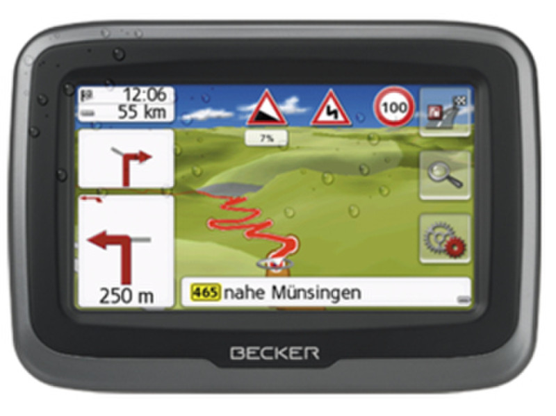 Becker Mamba.4 LMU plus Tragbar / Fixiert 4.3Zoll Touchscreen 280g Schwarz
