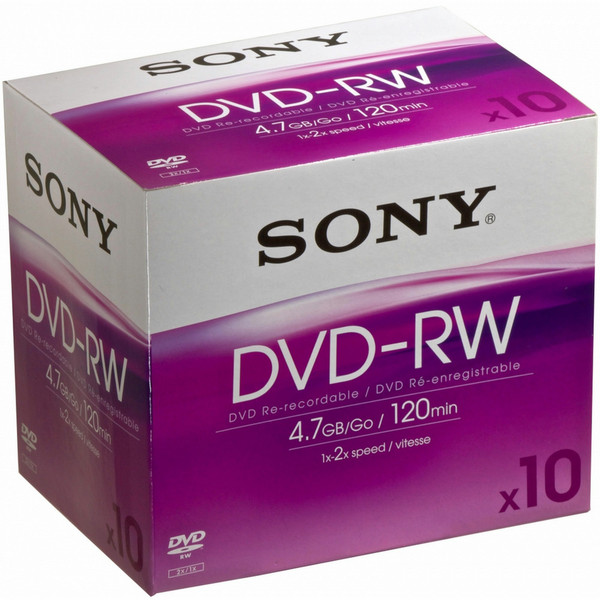 Sony 10 x DVD-ReWritable 10DMW47A