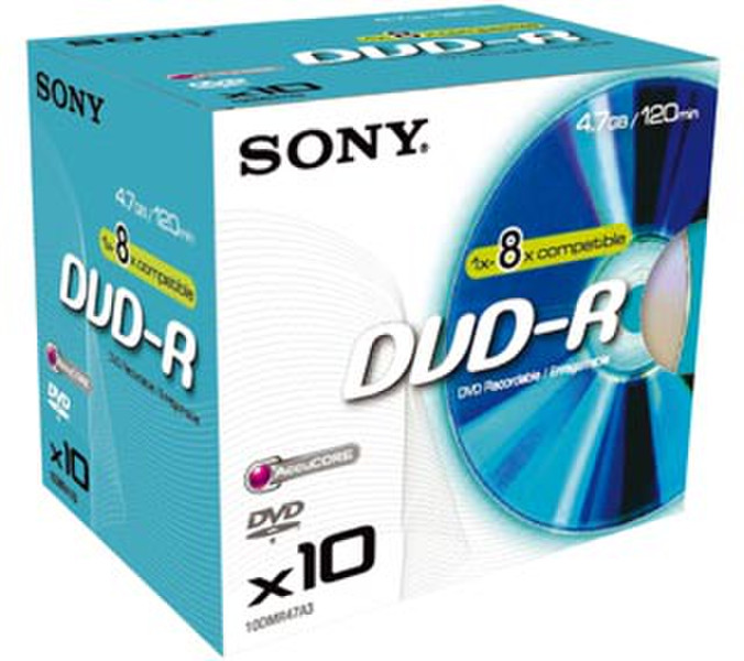 Sony DVD-R 120min 4,7Gb 8x (10)