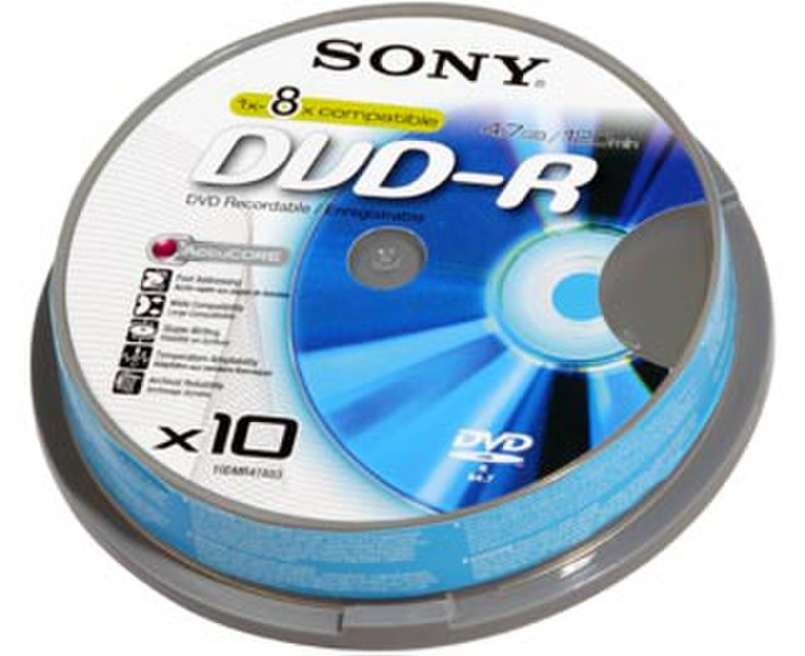 Sony 10DMR47ASP 4.7GB DVD-Rohling