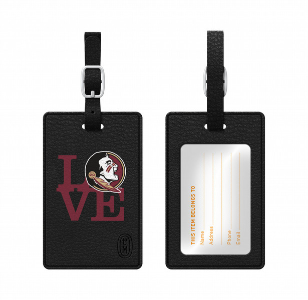 Centon Florida State University Black Bag Tag, Love Schwarz