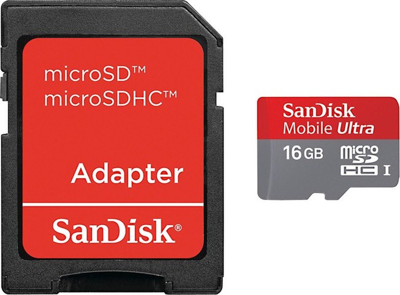 Sandisk MicroSDHC 16GB 16ГБ MicroSDHC Class 10 карта памяти