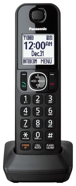 Panasonic KX-TGFA30B DECT telephone handset Schwarz Telefonhörer