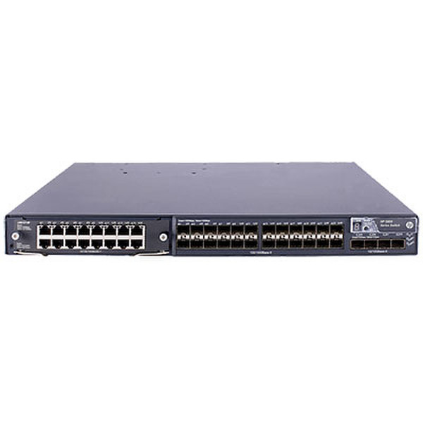 Hewlett Packard Enterprise 5800-24G-SFP TAA-compliant Switch with 1 Interface Slot 1U Белый